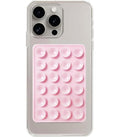 Suction Phone Case Anti-Slip Silicone Back Cover, Multipurpose Hands-Free Sticky Pads for Phone Adhesive Mount for Selfies Videos Mirror (Pack of 1) (Light Pink)