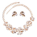Gifts Stylish Latest Traditional Gold Plated Pearl Choker Jwell Necklace Jewellery Set with Earrings for Girls and Women