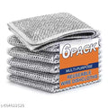 Microfiber Non-Scratch DishWash Cloth (Pack of 6), Wire Dishwashing Rags for Wet and Dry Stainless Steel Scrubber Wire Dishcloth for Washing Dishess (06)